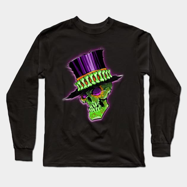 Sugar skull Long Sleeve T-Shirt by SeanB1